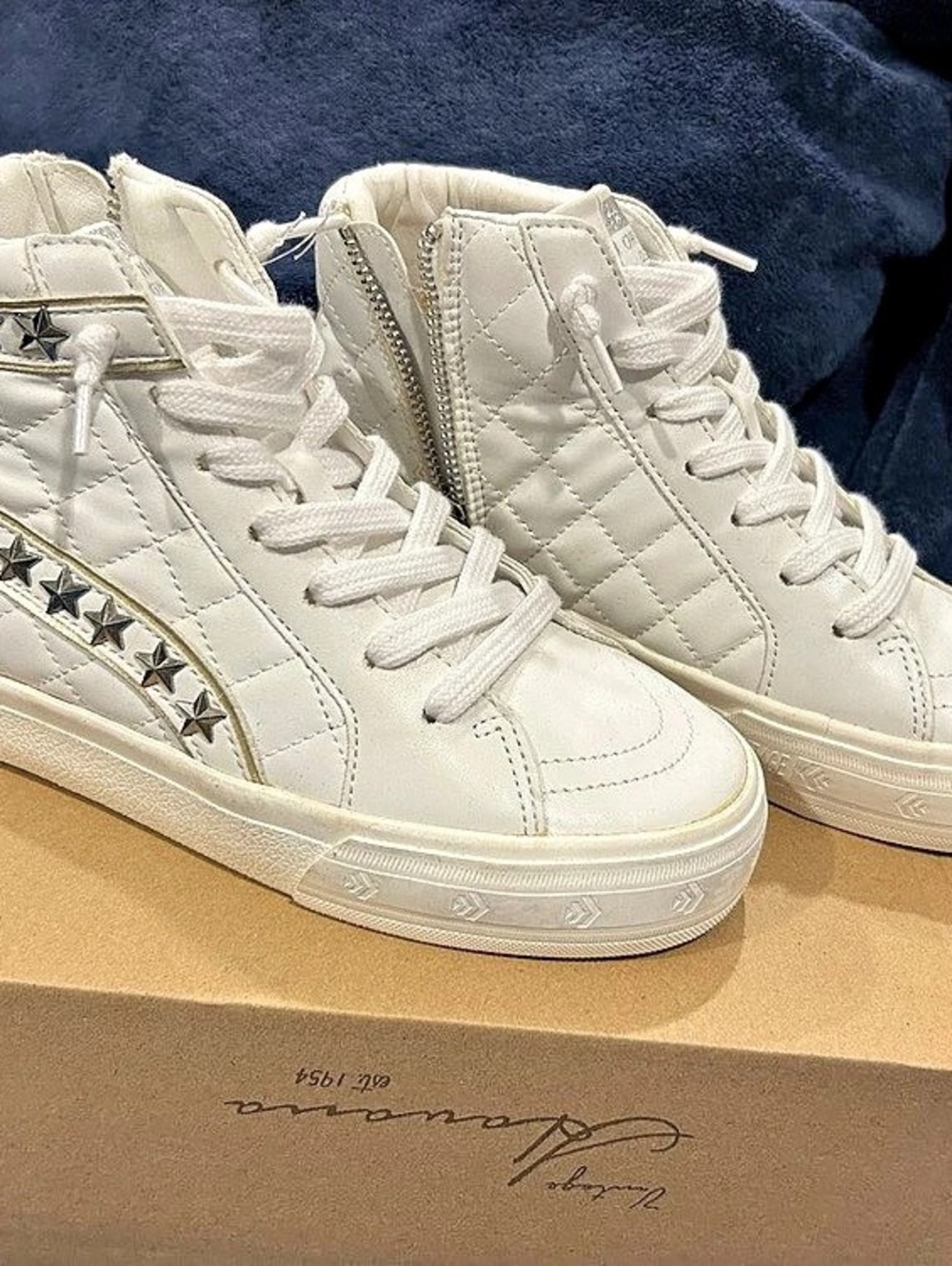 Vintage Havanas White High-Top Sneakers Like New